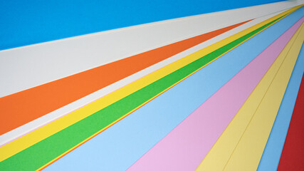 Vibrant colors creating a playful and artistic composition on canvas