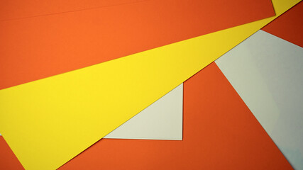 Creative paper arrangement in vibrant colors for artistic expression
