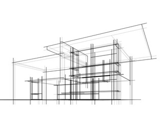 sketch of a building © Olha_And