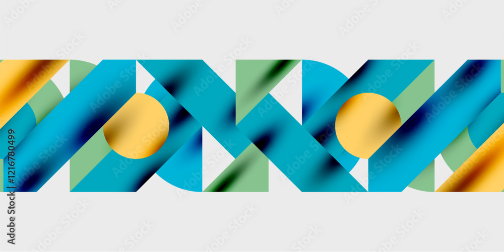 Poster Vibrant abstract background circles with smooth gradients, creating a dynamic and modern design. Ideal for creative, tech, or contemporary-themed projects