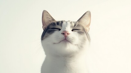 Fototapeta premium Close-up Portrait of a Relaxed Cat