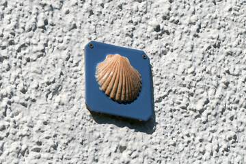 Sign, signpost of  Way of St. James