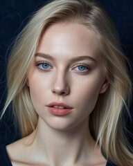 Naklejka premium Elegant Woman with Blonde Hair
