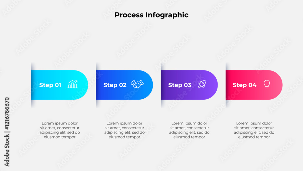 Poster infographic banners infographic chart for business presentation. infochart with thin line icons. dia