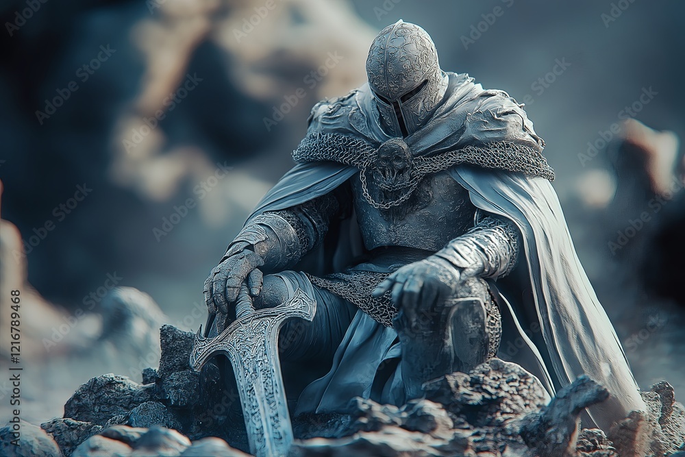 Poster Highly detailed characters or objects rendered in 3D