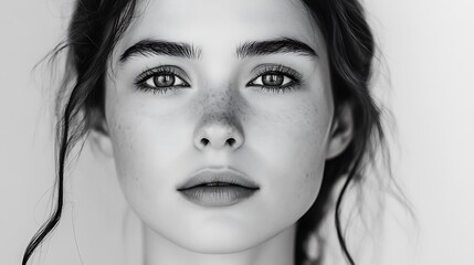 Fototapeta premium Close-up Portrait of a Young Woman