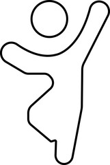 Dancing people icon.Trendly dance,tango,break dance happy dancing people icon. Disco dance lifestyle vector pictograms.Active lifestyle people and vitality vector icon.Modern dance class vector.