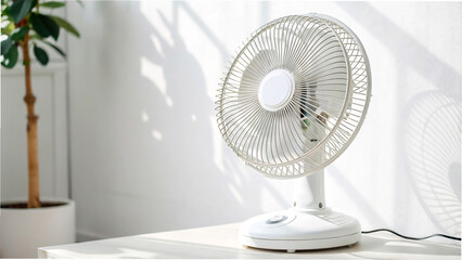 electric fan isolated on white