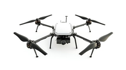 Industrial drone technology in action energy solutions on a white background for innovative industries