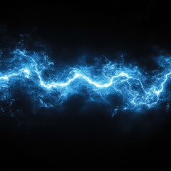 Obraz premium Abstract Blue Energy Stream Glowing In The Dark