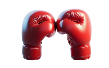 Cartoon boxing gloves model, 3d rendering.