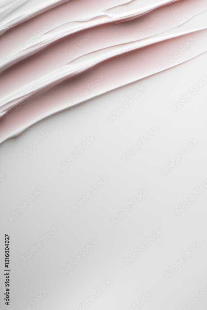 Poster elegant white canvas with soft brush strokes showcasing an artistic expression of simplicity and tex