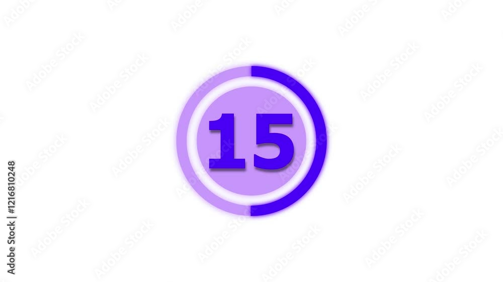 Poster countdown timer animation, 30 second timer animation , timer video from 30 to 0 seconds . chroma key