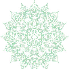 Beautiful flower art and mandala vector design