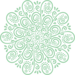 Beautiful flower art and mandala vector design
