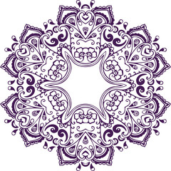 Beautiful flower art and mandala vector design
