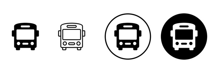 Bus icon vector. bus sign and symbol