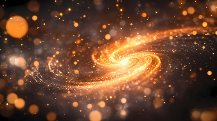 Obraz premium Stellar Trajectories in Cosmic Spiral