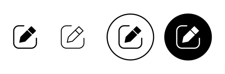 Edit icon vector. edit document sign and symbol. edit text icon. pencil. sign up