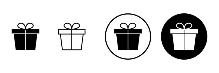 Gift icon vector. gift sign and symbol. birthday gift