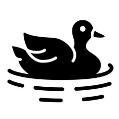 Duck Swimming Icon