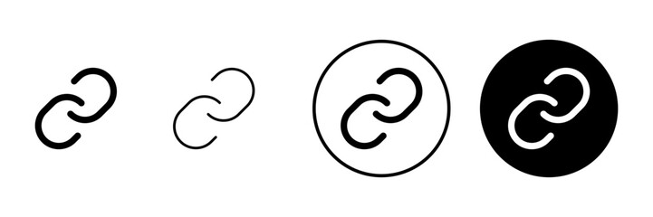 Link icon vector. Hyperlink chain sign and symbol