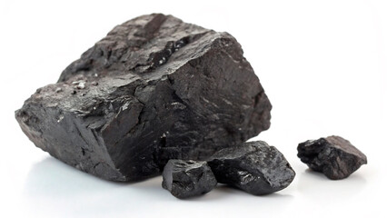 Obraz premium coal isolated on white