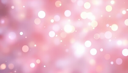 Fototapeta premium Soft pink bokeh background with dreamy lights and a gentle, soothing atmosphere.
