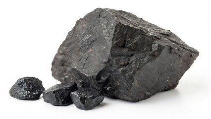 Obraz premium coal isolated on white background
