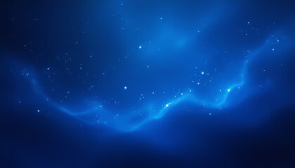A captivating deep blue celestial background filled with twinkling stars.