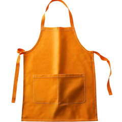 Stylish Orange Chef Apron for Home Cooking and Restaurant Use with Adjustable Straps and Practical Pockets