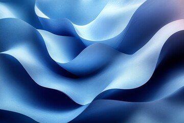 Obraz premium Soft blue waves create a calming pattern on textured paper surface