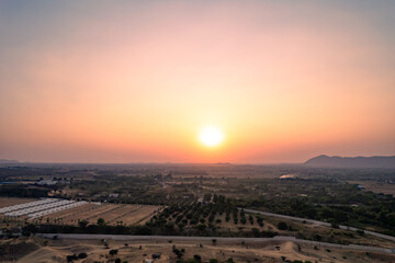 Landscape of Pushkar city of Rajasthan, India