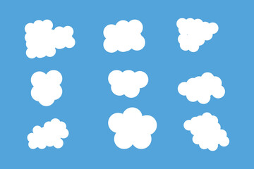 Obraz premium Blue sky and white color cloud