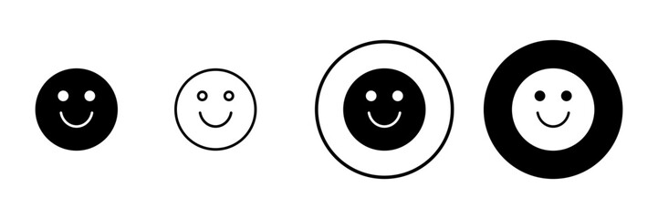 Smile icon vector. smile emoticon icon. feedback sign and symbol