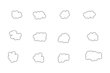 Cloud set of vector