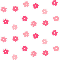 Geometric stylized flowers. Modern linear design sign. 60s and 70s Retro style.