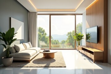 Fototapeta premium Colorful Modern Interior Design Survey