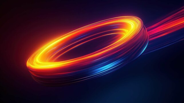 Floating speed lines with glowing edges, giving a dynamic and futuristic vibe