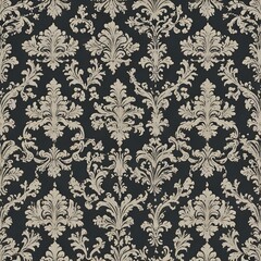 Fototapeta premium Vintage inspired damask patterns with a glossy fine
