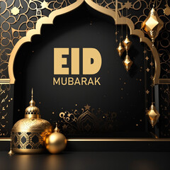 eid mubarak background design banner template jpg