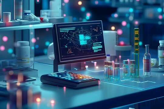 Aidriven pharmaceutical research platform analyzing vast datasets to discover new drug candidates and accelerate drug development minute infographic scrutiny of AI in future drug discovery