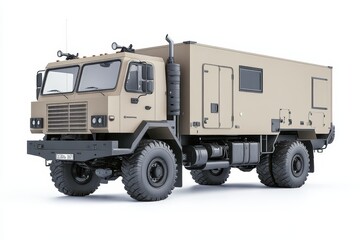 Obraz premium 3D Vector Style Cargo Truck Design