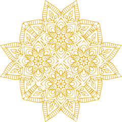 Beautiful flower art and mandala vector design