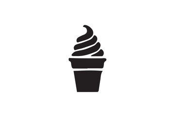 ice cream vector silhouette 