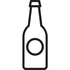 Milk Bottle Vector Icon Set with Transparent Background