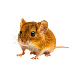 Cute Brown Fur Mouse Close Up in Natural Habitat with Vibrant Colors