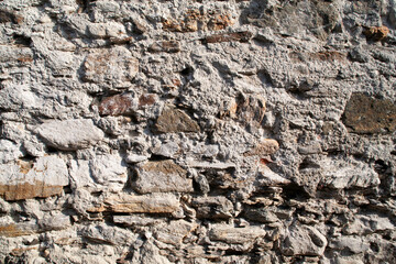 Ancient Wall Texture with Concrete and Stones