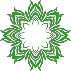 Beautiful flower art and mandala vector design