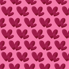 seamless background with hearts